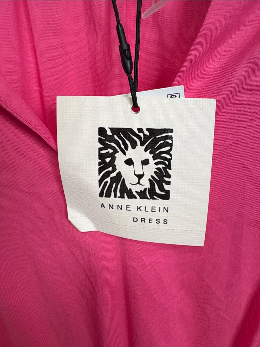 Anne Klein Hot Pink Tiered Maxi Dress with Puff Sleeves - Picture 2 of 14